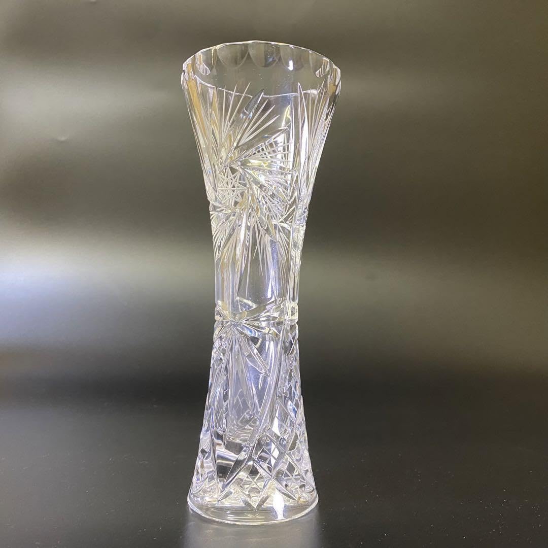 Amazon.co.jp: 2514 箱付 ボヘミア クリスタル 一輪挿し 花瓶 フラワー